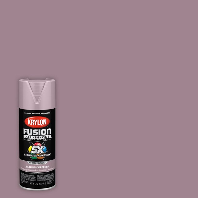 Krylon K02938007 Krylon Fusion AllInOne Elderberry Satin 12 oz. Spray