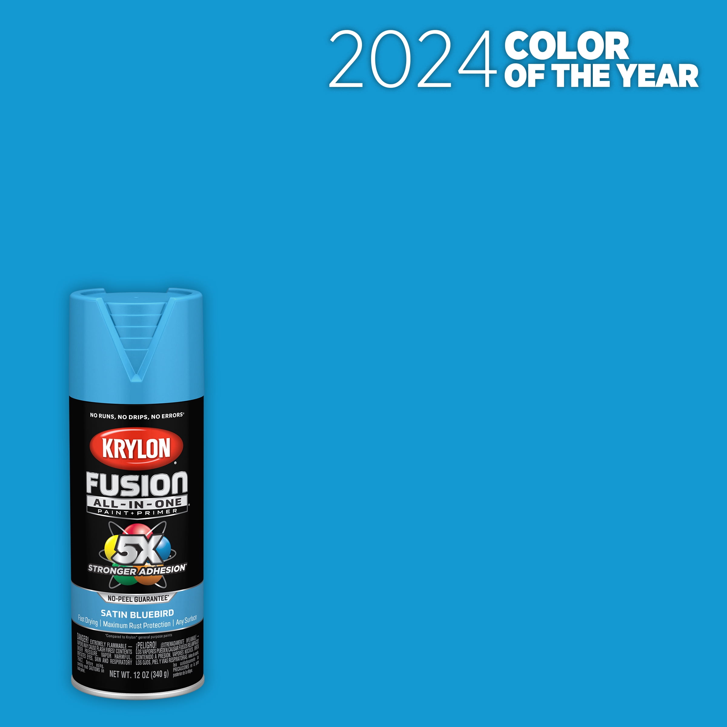 Krylon K02941007 Krylon Fusion AllInOne Bluebird Satin 12 oz. Spray