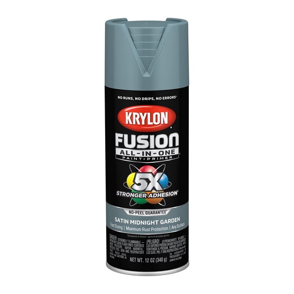 Krylon K02942007 Fusion All-In-One, Satin, Midnight Garden, 12 oz.