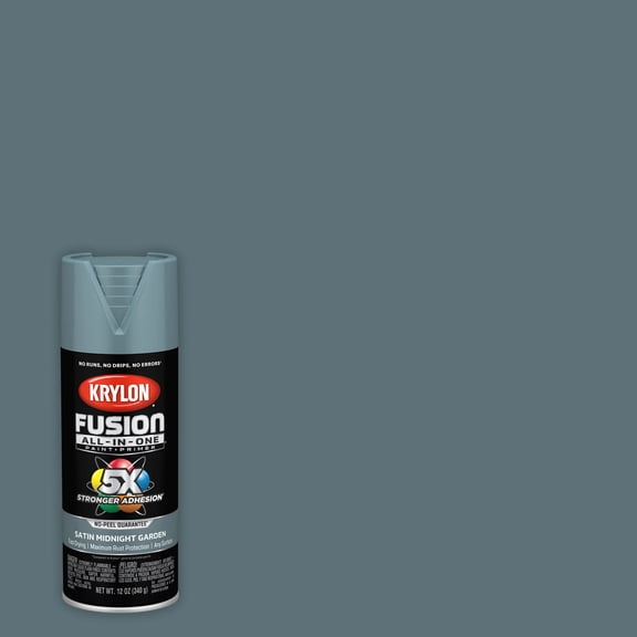 Krylon K02942007 Krylon Fusion All-In-One Midnight Garden Satin 12 oz. Spray Paint, Multi-Surface, (1 Piece, 1 Pack)