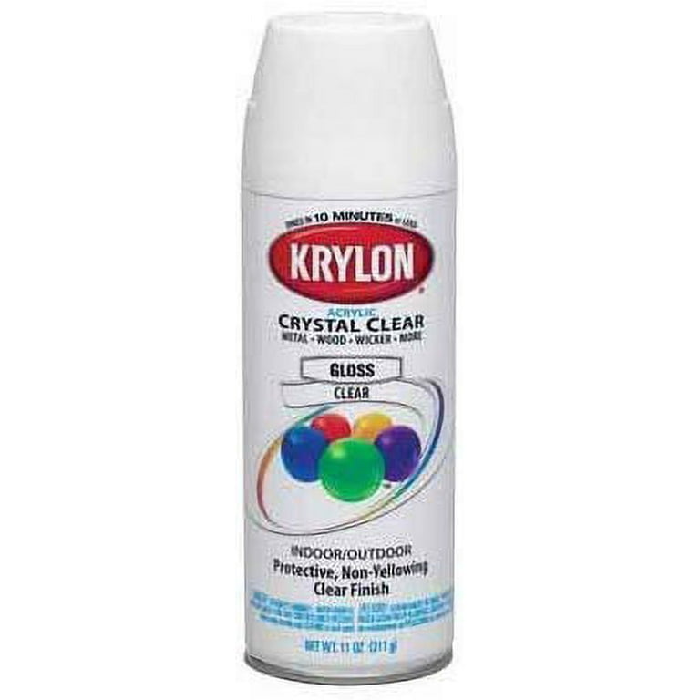 Krylon K05130100 Decorator Crystal Clear Gloss Finish Spray Paint Pack of 6  