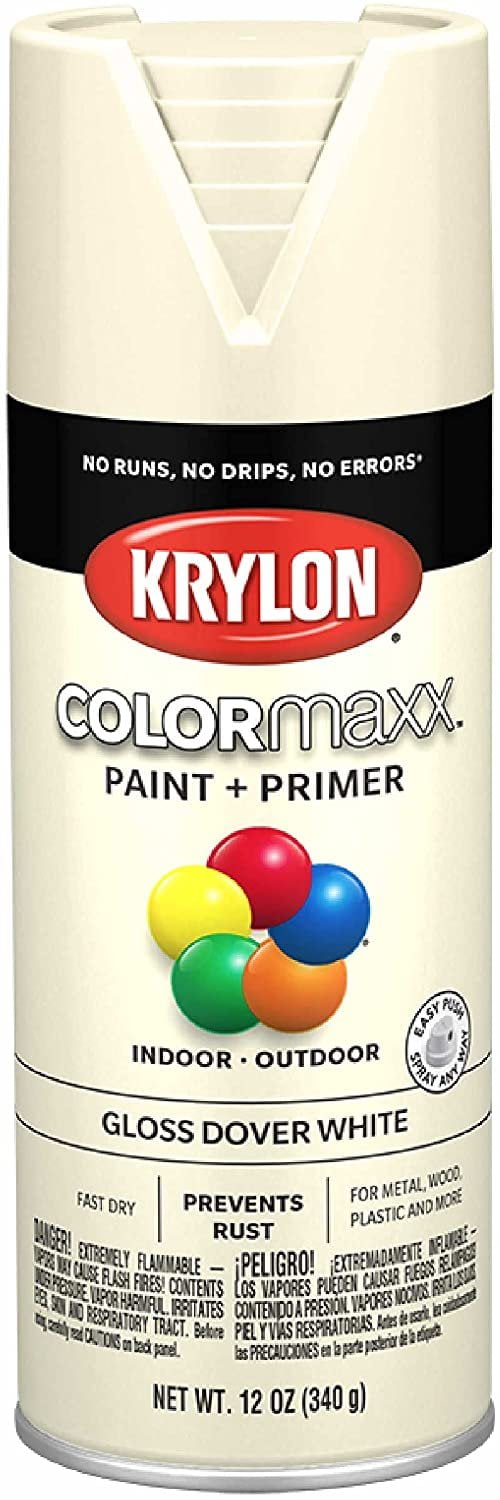 Krylon Colormaxx Matte Spray Paint & Primer, White - Gillman Home
