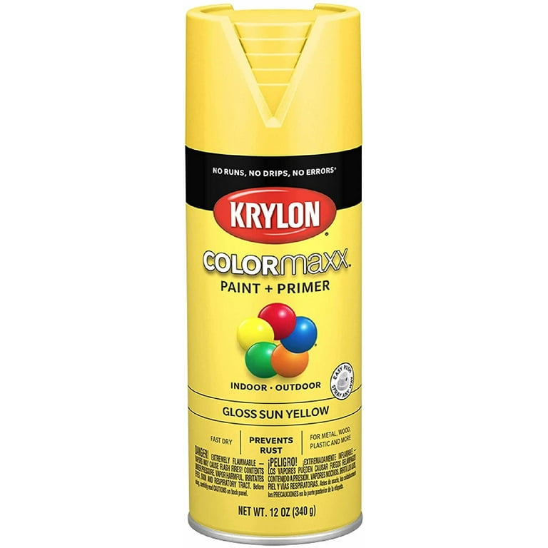 Krylon K05541007 COLORmaxx Spray Paint and Primer for Indoor