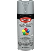Krylon K05587007 COLORmaxx Spray Paint and Primer for Indoor/Outdoor Use, Metallic Aluminum