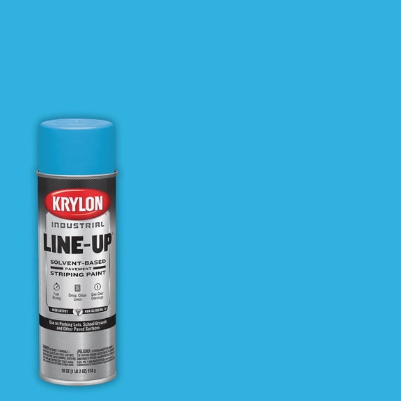 Krylon K05912000 Solvent-Based Striping Paint, Handicap Blue, 15 Ounce