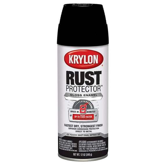 Krylon K06900100 Rust Protector and Preventative Enamels Gloss, Black