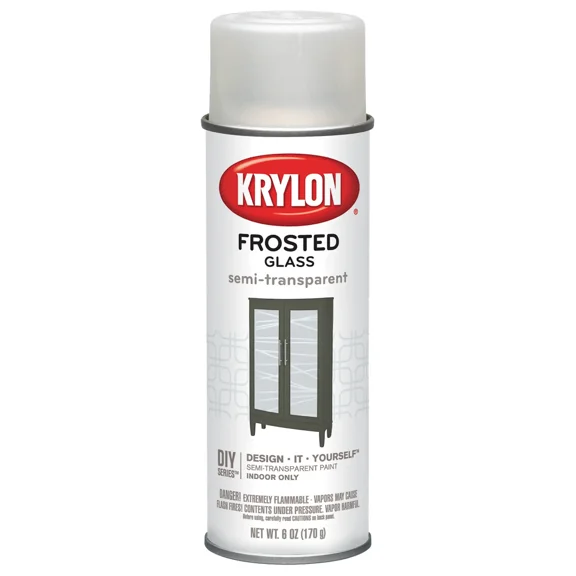 Krylon K09040 Frosted Gloss Finish White Spray 6 Ounce