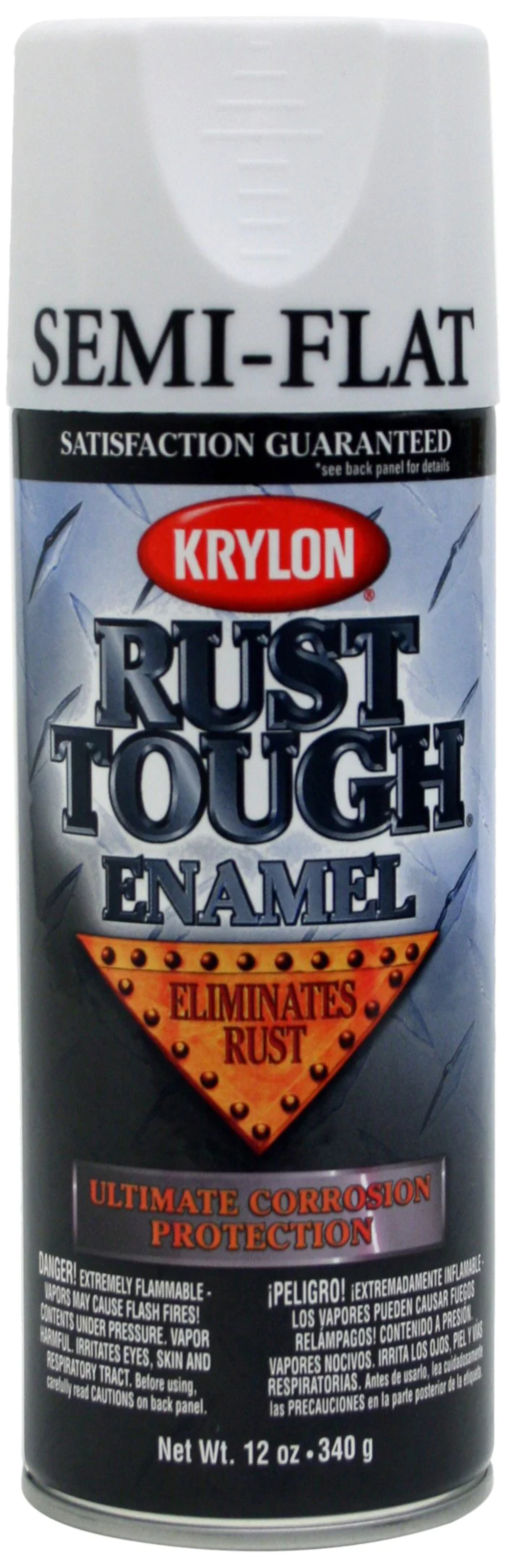 Krylon K092010076 PK 'Rust Tough' SemiFlat White Rust Preventive
