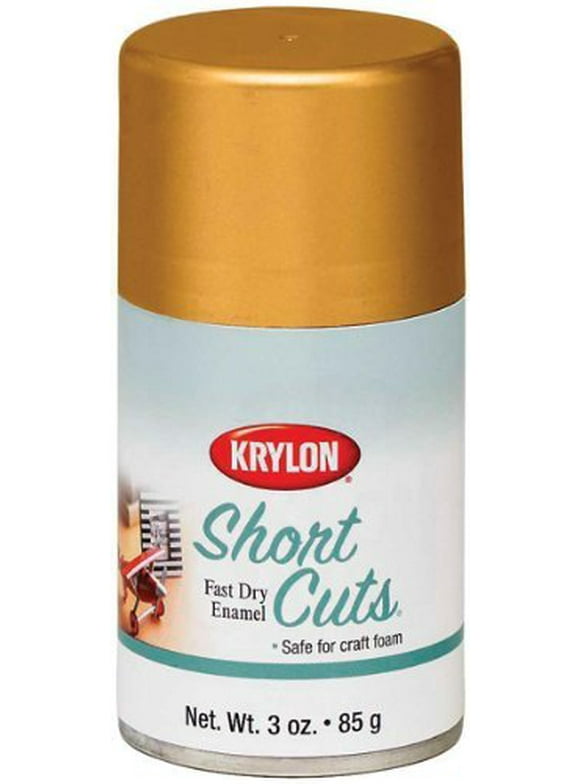 Krylon KSCS029 Short Cuts Aerosol Spray Paint, Gold Leaf, 3 Ounce