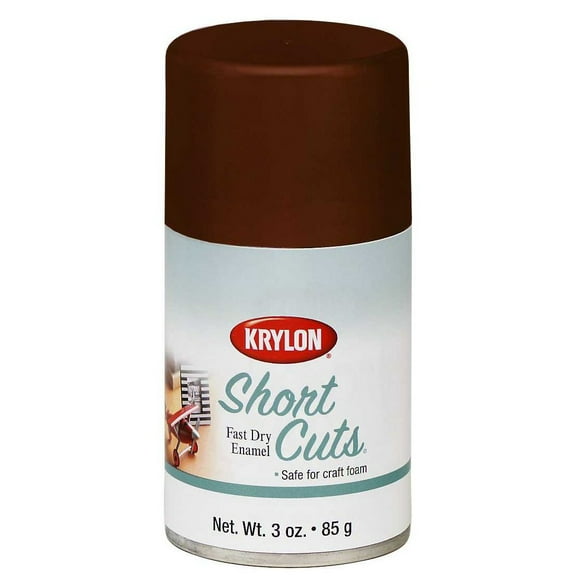 Krylon KSCS035 Short Cuts Aerosol Spray Paint, 3-Ounce, Espresso
