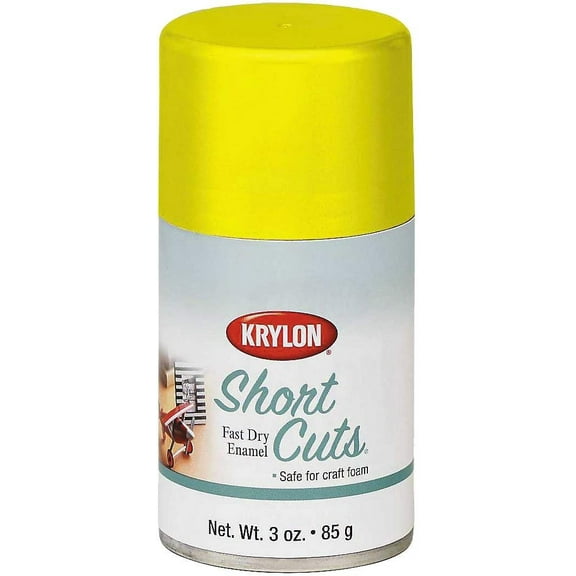 Krylon KSCS036 Short Cuts Aerosol Spray Paint, 3-Ounce, Sun Yellow