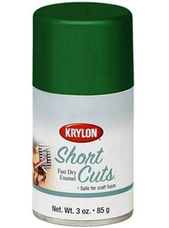 Krylon KSCS046 Short Cuts Aerosol Spray Paint, Gloss Leaf Green, 3 Ounce