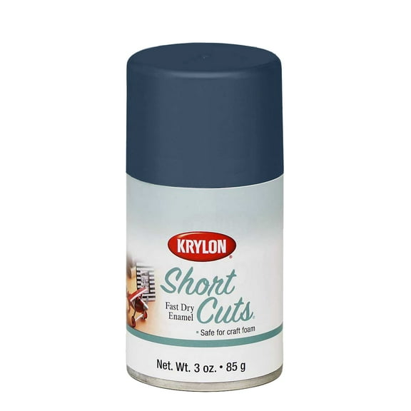 Krylon Shortcuts Aerosol Paint 3oz Satin DeepBlue