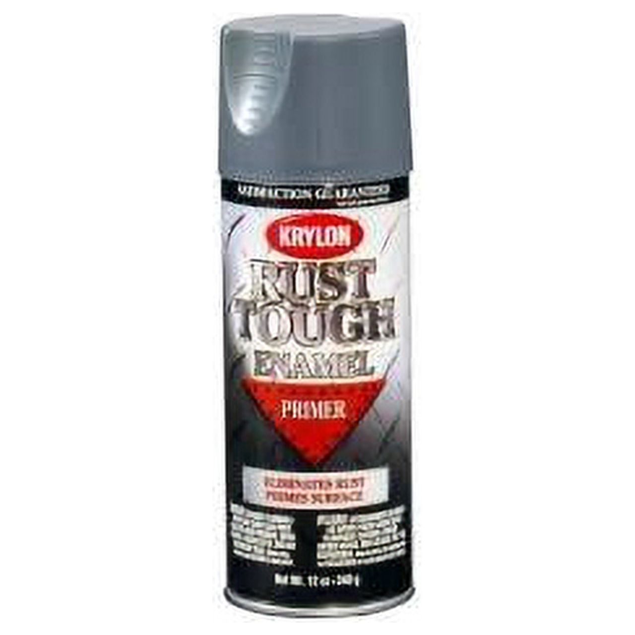 Krylon Krylon Rust Tough Enamel Paint, Gray Primer, 12 oz Can, Low Odor
