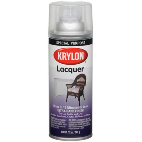 Krylon Lacquer Spray, Gloss, Clear, 12 oz.