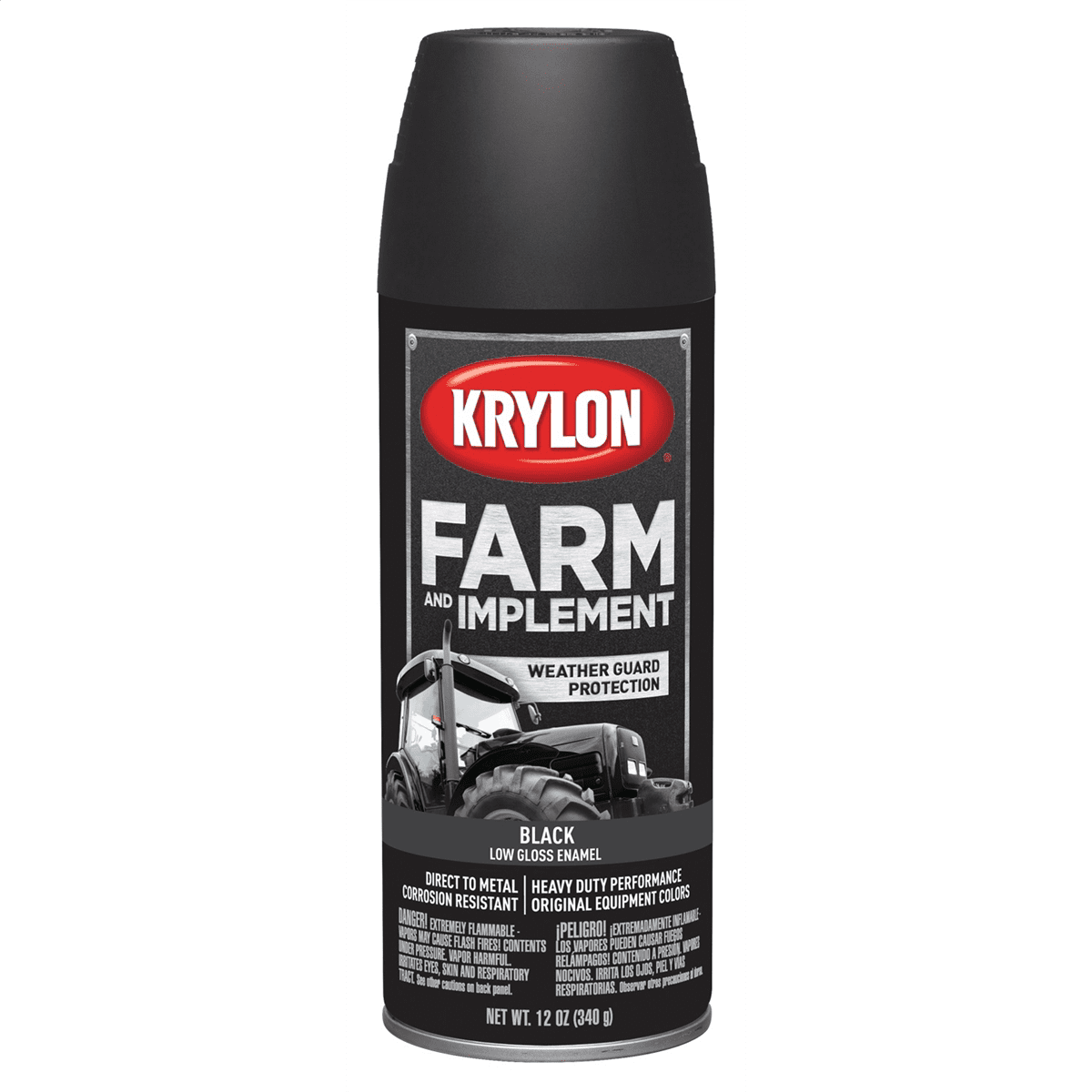 Krylon Low Gloss Black 12 oz.