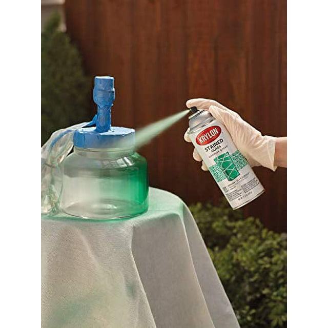 Krylon Stained Glass Paint 11 5oz Summer Green Quick Transformation