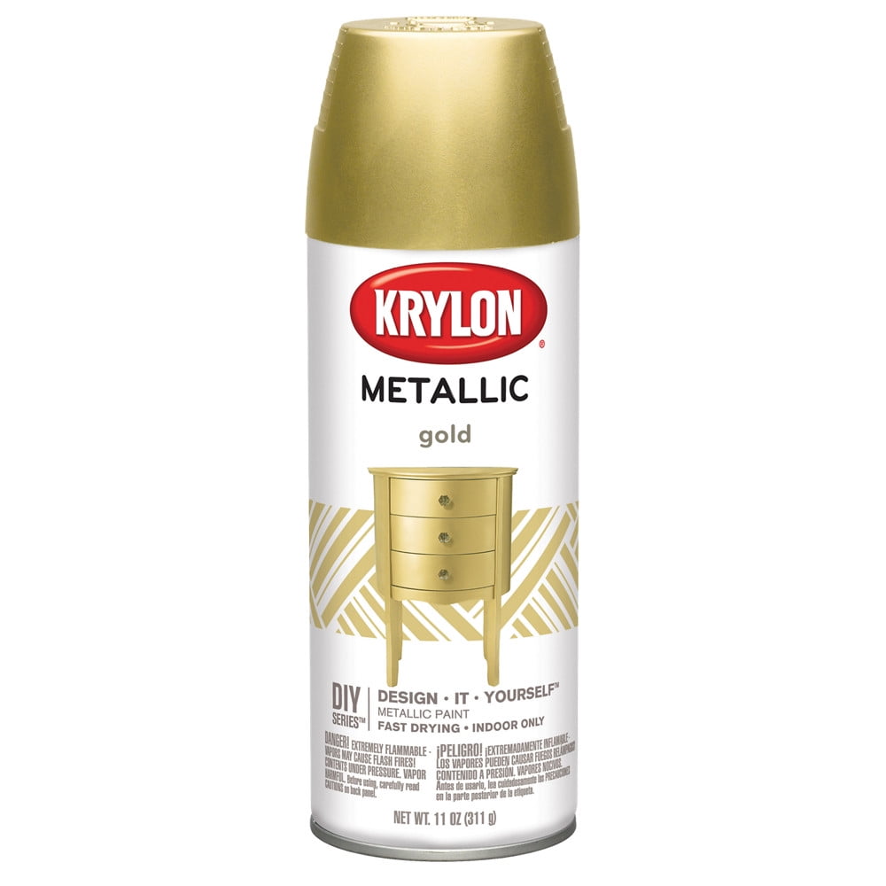 Krylon Metallic Spray Paint, 11 oz., Metallic Gold - Walmart.com