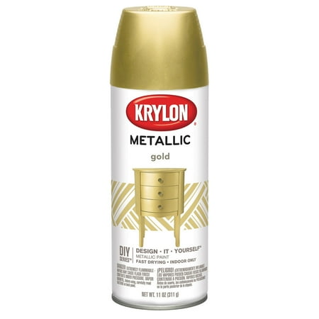 Krylon Metallic Spray Paint, 11 oz., Metallic Gold