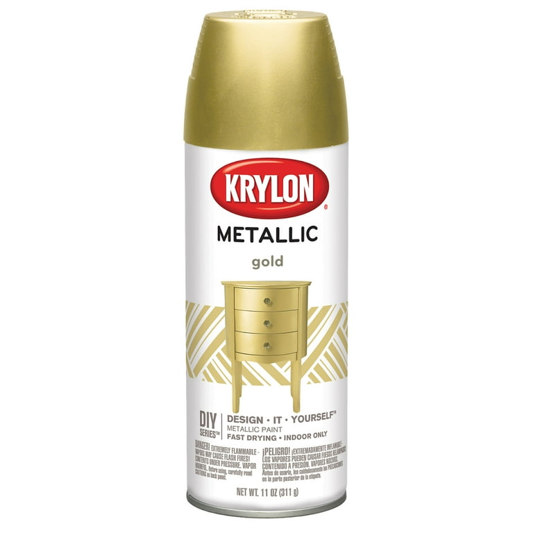 Krylon Metallic Spray Paint, 11 oz., Metallic Gold 
