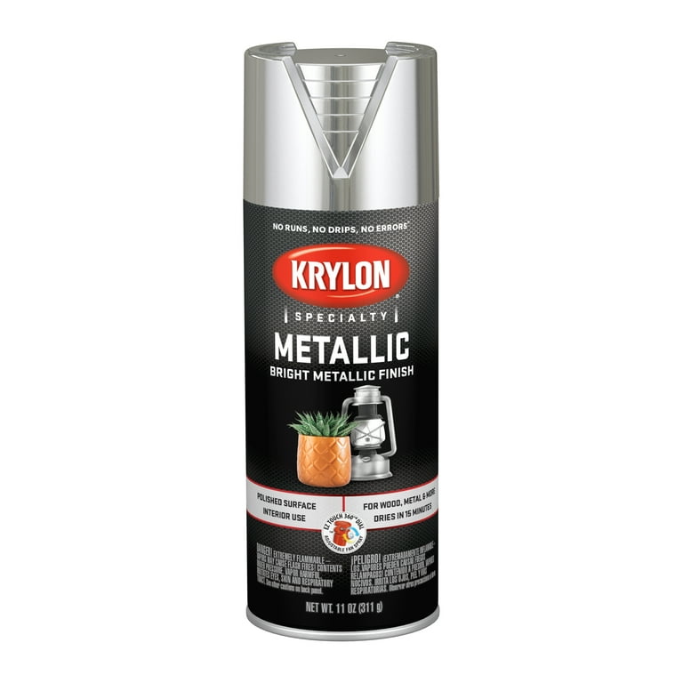 Krylon Bright Silver Metallic Spray Paint - 11 oz.