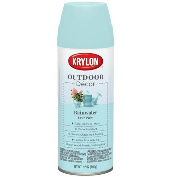 Krylon Outdoor Decor Paint Satin 12oz Rainwater