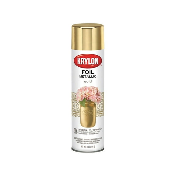 Krylon Premium Metallic ,Gold Foil, 8 oz.