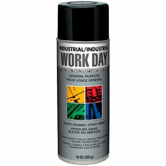 Krylon Products Group Work Day Enamel Paint, Gloss Black - Case of 12