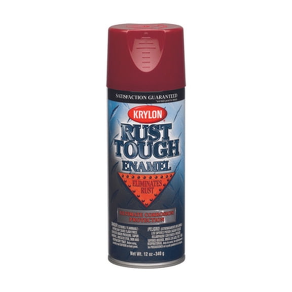 Krylon RTA9210 Rust Tough Radiant Red Gloss Spray Paint 12 Ounce