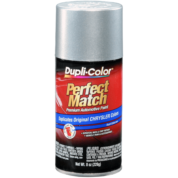 Krylon Radiant Silver Metallic Chrysler Exact-Match Automotive Paint, 8 oz Spray Paint