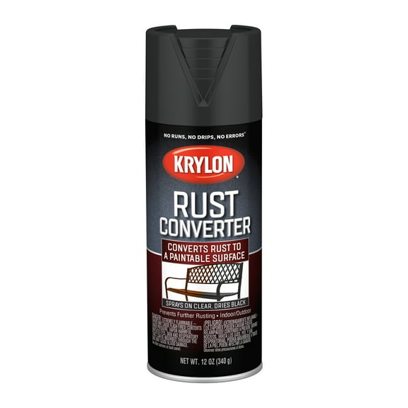 Krylon Rust Converting Black Primer, Black, 12 Oz.