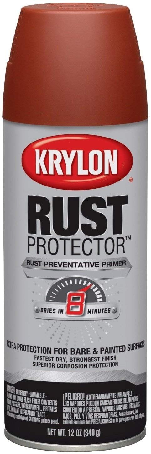 Krylon Rust Preventative Enamel Red Oxide Primer 12oz. Aerosol Can ...