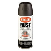 Krylon Rust Protector Enamel Satin Spray Paint, Black, 12 Oz.