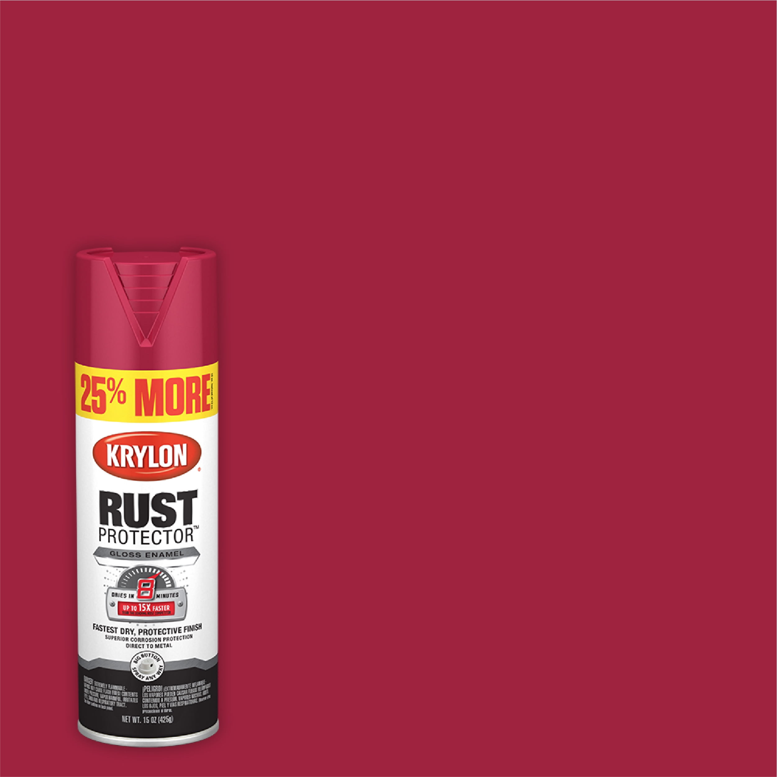 Krylon Rust Protector Enamel Spray Paint Glossy Red, 15 oz in Nepal