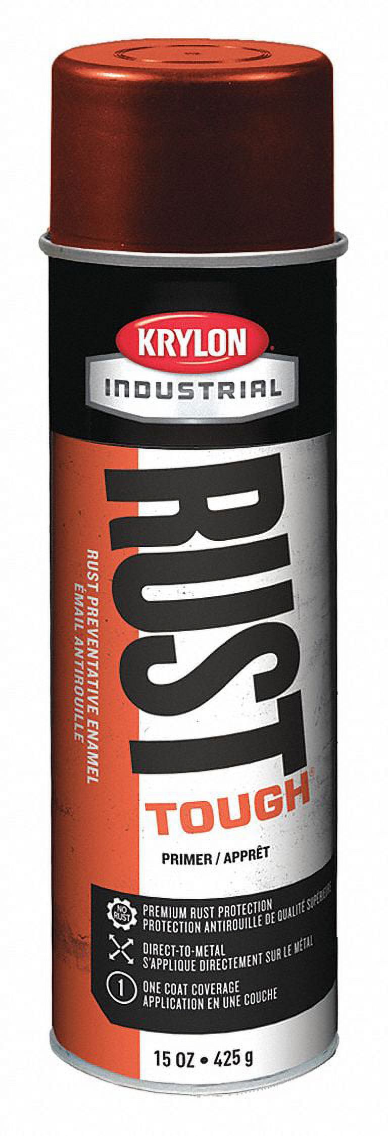 Krylon Rust Tough Aerosol Enamels, 15 oz Aerosol Can, Gloss Black ...