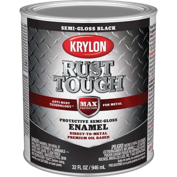 Krylon S/G Black Rust Enamel K09709008 Pack of 2
