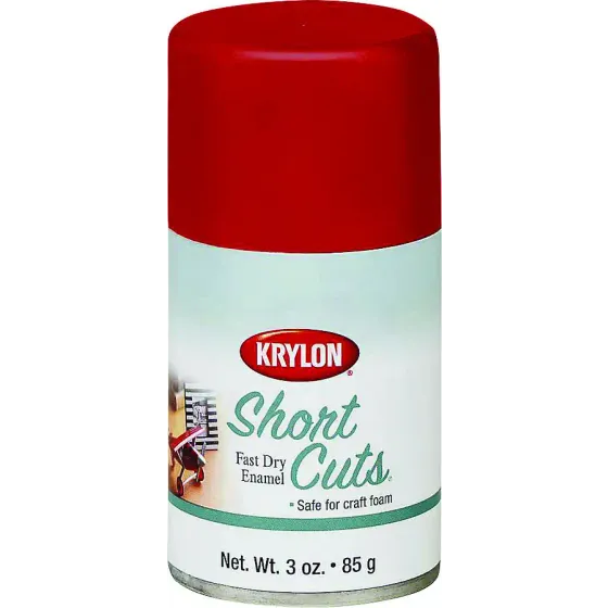 Krylon SCS033 Short Cuts Red Pepper Gloss Spray Paint 3 Ounce (Case of 6)