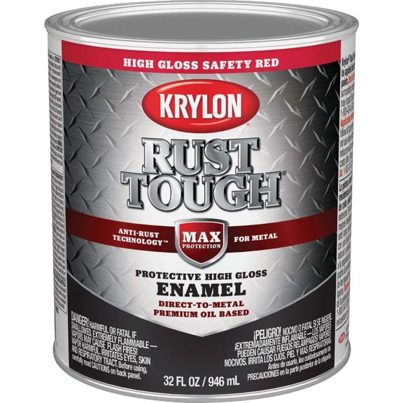 Rust Tough Safety Red Rust Enamel K09712008 Pack of 2