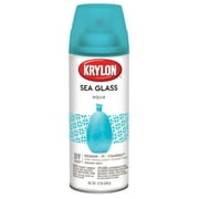Krylon Sea Glass Finish Spray Paint, Aqua, 12 oz.