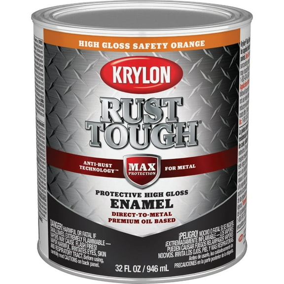 Rust Tough Sfty Orng Rust Enamel K09767008 Pack of 2
