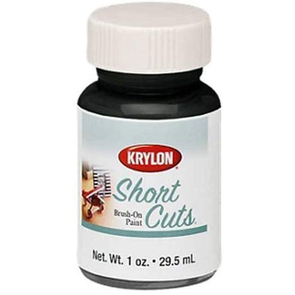 Krylon KSCB026 Short Cuts Brush-On Paint, 1-Ounce, Gloss Black