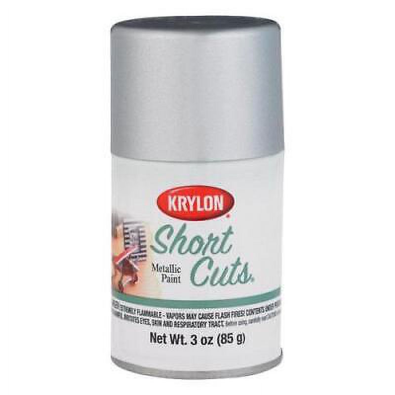 Krylon Short Cuts Gloss Chrome Metallic Spray Paint 3 oz. (Pack of 6)