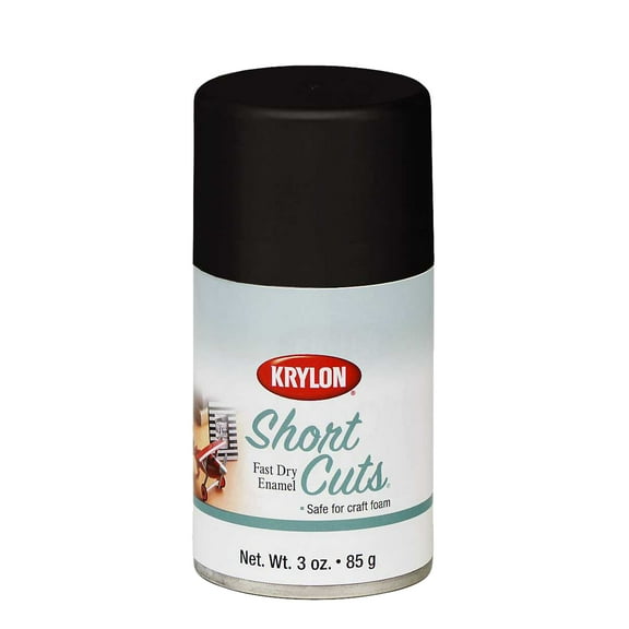 Short Cuts Aerosol Paint 3oz-Flat Black