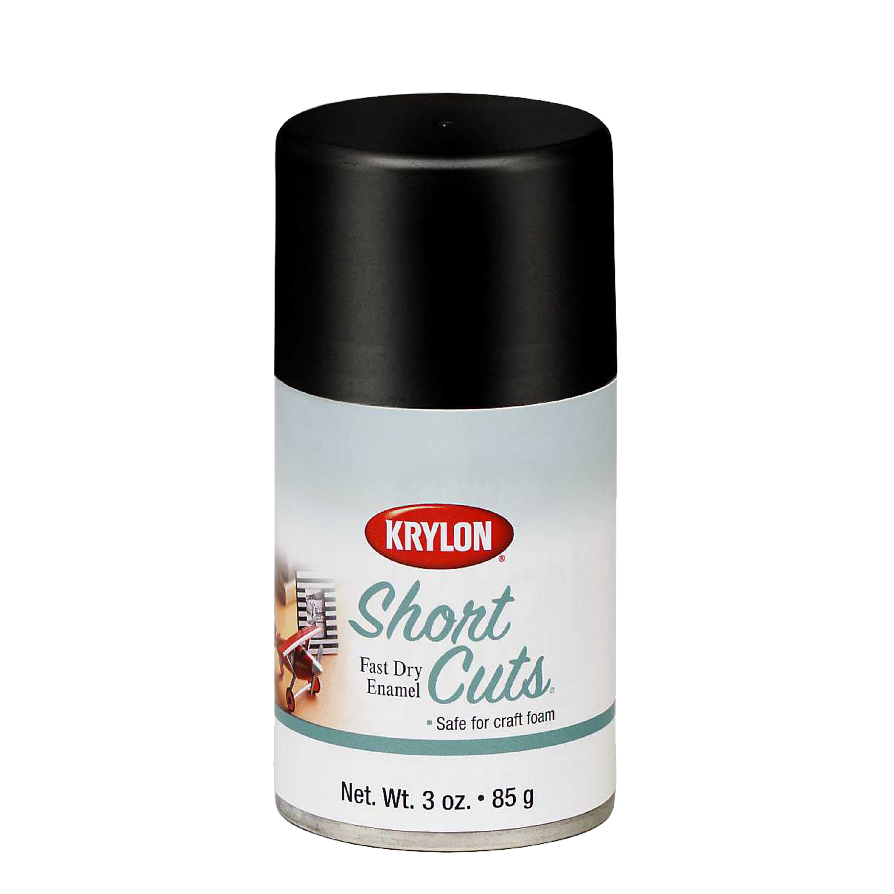 Krylon Short Cuts Spray Paint, Gloss Black