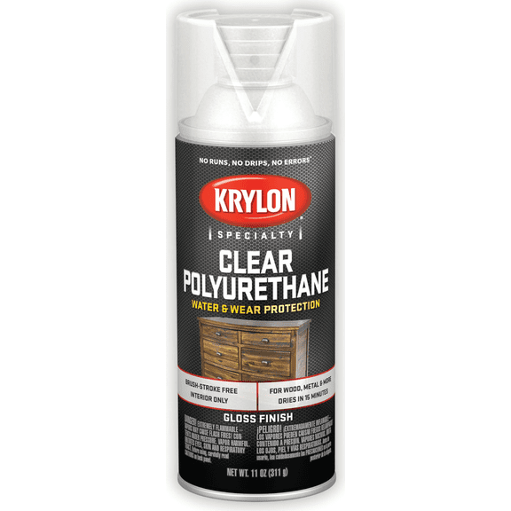 Krylon Spray Polyurethane - Pack of 12 Exterior Wood Surfaces, UV-Resistant Formula