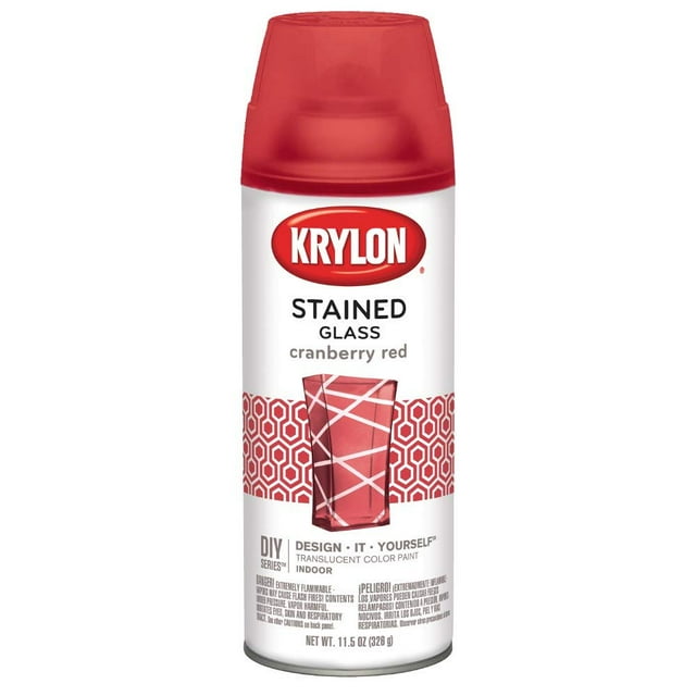 Krylon Stained Glass Cranberry Red 11.5 oz Spray Paint