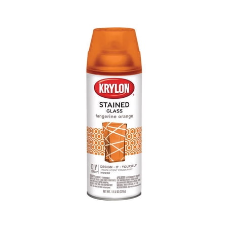 Krylon Stained Glass Paint 11.5oz Tangerine Orange