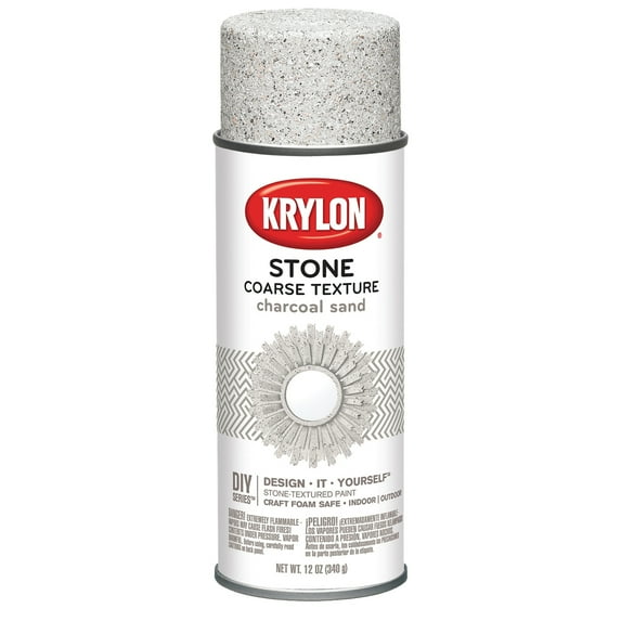 Krylon Stone Coarse Terxture Charcoal Sand 12 oz Spray Paint