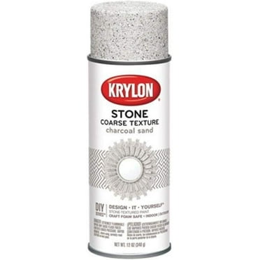 Krylon Stone Coarse Texture Charcoal Sand 12 oz Spray Paint