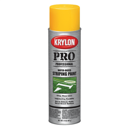 Krylon Striping Paint Athletic Field Yellow 18 oz. A